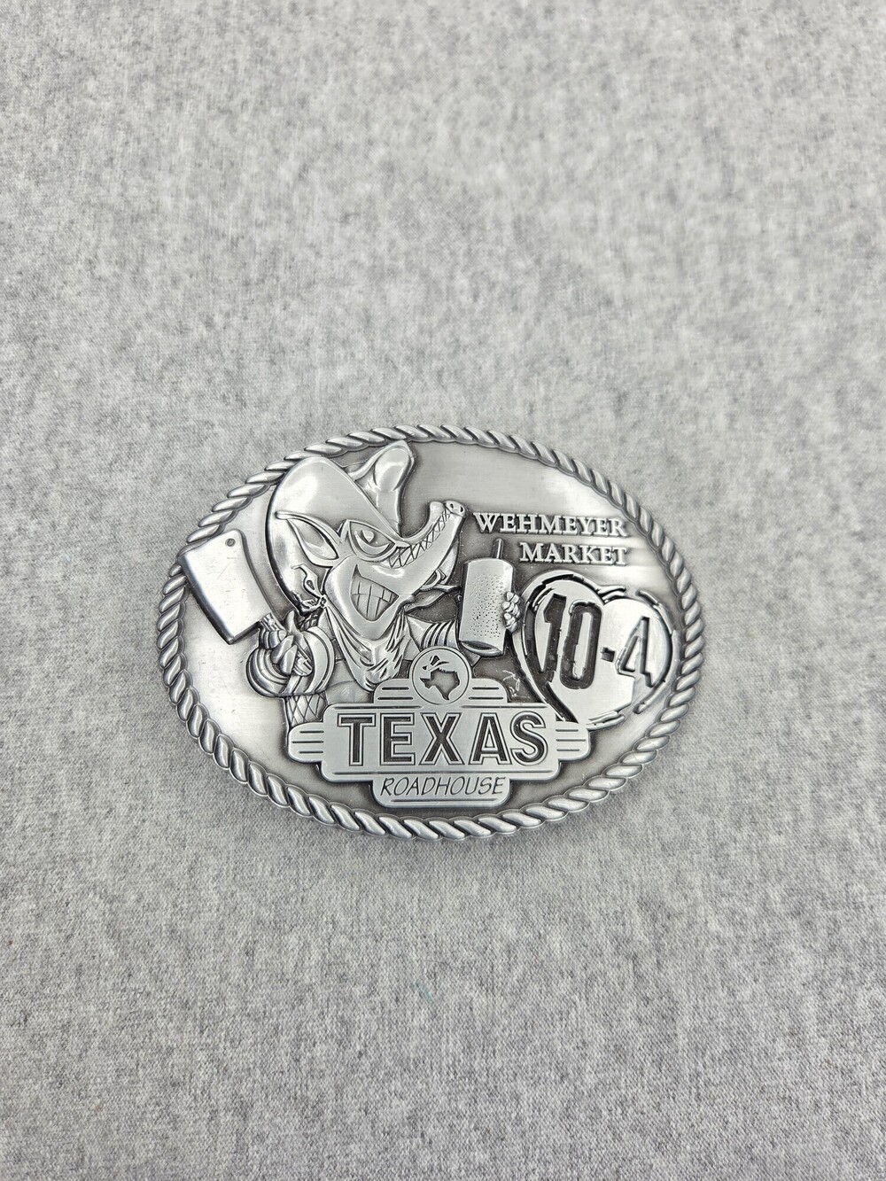 Texas Roadhouse Belt Buckle Wehmeyer Market 10 4 Louisville Kentucky
